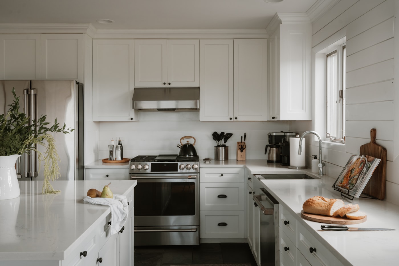 A bright kitchen kept clean with regular standard visits